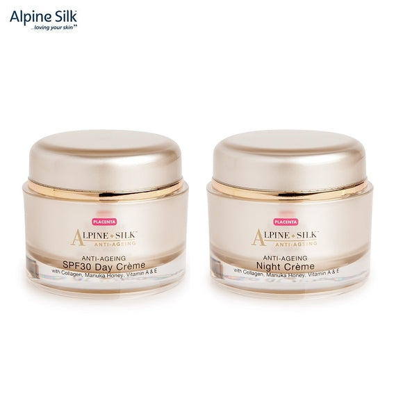 NewZealand Placenta Collagen Manuka Honey Day+Night Cream SkinCare Sets Anti-Ageing Reduce Wrinkles Increase Skin Elasticity