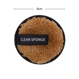 1/3Pcs 8cm Reusable Makeup Remover Discs Skincare Microfiber Washable Cleansing Sponge Make up Wipes Facial Cleansing Towel