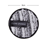 1/3Pcs 8cm Reusable Makeup Remover Discs Skincare Microfiber Washable Cleansing Sponge Make up Wipes Facial Cleansing Towel