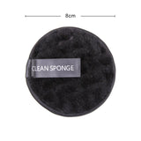 1/3Pcs 8cm Reusable Makeup Remover Discs Skincare Microfiber Washable Cleansing Sponge Make up Wipes Facial Cleansing Towel