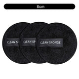 1/3Pcs 8cm Reusable Makeup Remover Discs Skincare Microfiber Washable Cleansing Sponge Make up Wipes Facial Cleansing Towel